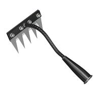 Rastrello In Ferro 2025, Rastrelli Per Diserbo In Ferro Resistenti, Strumento Per Estirpare Le Erbacce Da Giardinaggio, Strumenti Per Diserbare Il Giardino E Allentare Il Prato Del Cortile,5 teeth