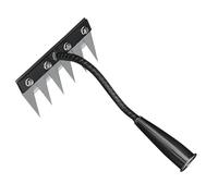 Rastrello In Ferro 2025, Rastrelli Per Diserbo In Ferro Resistenti, Strumento Per Estirpare Le Erbacce Da Giardinaggio, Strumenti Per Diserbare Il Giardino E Allentare Il Prato Del Cortile,6 teeth