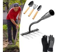 Rastrello in ferro per giardinaggio e diserbo, rastrello in ferro 2.0 | Aggiornamento rastrelli in ferro per erbacce, Ironrake The Heavy-Duty Irons Weeding, ideale per giardinaggio coltivare