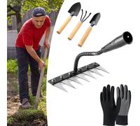 Rastrello in ferro per giardinaggio e diserbo, rastrello in ferro 2.0 | Aggiornamento rastrelli in ferro per erbacce, Ironrake The Heavy-Duty Irons Weeding, ideale per giardinaggio coltivare