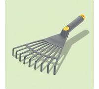 Rastrello in Plastica a 9 Denti Multiuso Rastrello da Giardino a 9 Denti