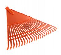 Rastrello KADAX in plastica, senza manico, arancione, 60 cm