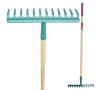 Rastrello KADAX da donna, con manico in legno, 12 denti