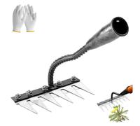 rastrello livellatore per prato, rastrello in ferro per diserbo per giardinaggio e diserbo, rastrello in ferro a 7 denti per la cura del prato (1PCS)