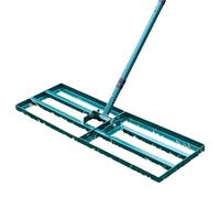 Rastrello Livellatore per Prato Rastrello piatto in acciaio inossidabile, aeratore manuale for prato e rastrello for erba decidua
