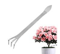 Rastrello Per Bonsai,Rastrellino Manuale da Giardino a 3 Denti - Attrezzi Ergonomici Da Giardinaggio Per Allentare Terreno Diserbo Manutenzione Rinvaso Per Giardinieri Principianti E Balcone