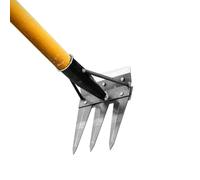 Rastrello per diserbare | Strumento a doppio lato per lo strappo delle erbe | Rastrello diserbante manuale rimovibile per giardino esterno preparazione del suolo