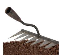 Rastrello per diserbo in ferro robusto - Strumento di sradicamento │ Artiglio da giardinaggio pesante │ Estrattore di erbe cattive portatile per prato, aiuole e orti