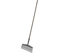 Rastrello per erba Gardena NatureLine L 43 cm con manico in legno