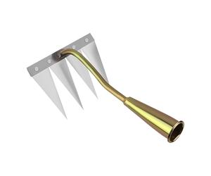 Rastrello Per Erbacce Con Manico - Strumenti Per Diserbo In Acciaio Al Carbonio, Sarchiatore Manuale Per , Zappa Multifunzionale Per Diserbo Manuale Per Allentare E Livellare Il Terreno, Attrezzo