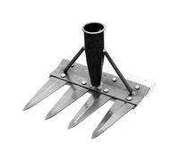 Rastrello per erbacce in metallo resistente, rimovibile, utensile da giardino per erbacce, per esterni, , terrazze, aiuole e paesaggi