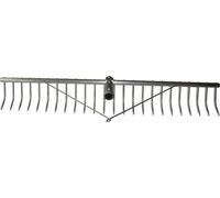 Rastrello per fieno in alluminio - 24 denti senza manico