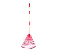 Rastrello per foglie a ventaglio a 14 denti - Rastrello da prato domestico - Scopa a ventaglio per esterni, giardino, terrazza, , campeggio paesaggio