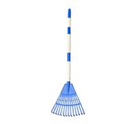 Rastrello per foglie a ventaglio, rastrello da giardinaggio per la cura del prato, scope, e detriti, scopa staccabile per giardino, cortile, paesaggio, ponte, strumento di pulizia all'aperto