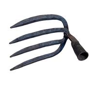 Rastrello per foglie da prato, 4 Rastrello coltivatore Attrezzo da giardino for foglie Mini rastrelli Testa di rastrello dritta campeggio con artiglio piccolo