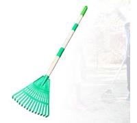 Rastrello per foglie piccolo, strumento da giardinaggio, staccabile, 3 sezioni,