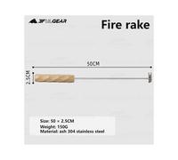 (Rastrello per fuoco Diamond) Accessori per stufe a legna 3F UL GEAR Borsa portaoggetti in rete isolante