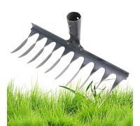 Rastrello per piantare, rastrello da Giardino Robusto - Strumento di Estrazione in Acciaio per la Manutenzione del Prato,Strumento di scavo Manuale per stoppie paesaggistiche, scavo di trincee,