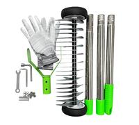 Rastrello per Prato,Attrezzatura da Giardinaggio Portatile - Rastrello Da Giardino Per Scarificare Il Prato - per Raccogliere e Detriti in Cortile Giardino Azienda Agricola Anziani Adulti