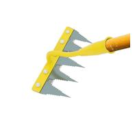 Rastrello per prato da giardino | Utensile Resistente da Dissodare il Terreno | Estirpatori Manuali | Per aiuole, serre, vivai, frutteti, fattorie, aree esterne, giardini, e cortili