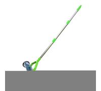 Rastrello per prato, manico lungo regolabile, per uso pesante, strumento per la decrescita, per allentare il suolo, raccogliere pacciamatura giardinaggio livellamento esterno