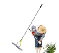 Rastrello per prato, scarificatore in metallo per giardino - scarificatore manuale, rastrello per , robusto allentatore per prato in metallo e acciaio inossidabile