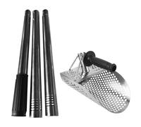 Rastrello Per Pulci Di Sabbia Pala for sabbia con manico lungo, pala for resistente for la rilevazione di metalli, for portatile for caccia al tesoro sottomarino