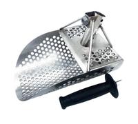 rastrello per pulci di sabbia Paletta for sabbia da spiaggia, pala, metal detector, palette for , for la ricerca di tesori, strumento in acciaio inossidabile esagonale