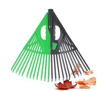 Rastrello per raccogliere foglie, comodo strumento manuale con presa antiscivolo, rastrello per prato, per cortili, giardini, portici, cortili interni, balconi, terrazze, vialetti e chem