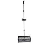 Rastrello per sabbia resistente di grado commerciale con manico lungo ergonomico per una raccolta efficiente di conchiglie e detriti da spiaggia, perfetto per la caccia alle pulci di sabbia