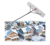 Rastrello per tetti, Set Combinato rastrello e Pala telescopici, Asta in Alluminio Regolabile da 2 a 6 m con Supporto Triangolare Rinforzato, Ideale per Rimuovere Neve e Foglie da tetti, AUT