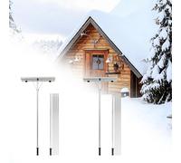 Rastrello per tetto telescopico regolabile manico Extra lungo pala da neve leggera rastrello per tetto di casa Dribs auto neve foglie bagnate