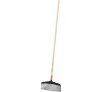 Rastrello Professionale Per Giardino - 21 Denti 38 Cm Manico Frassino FSC®