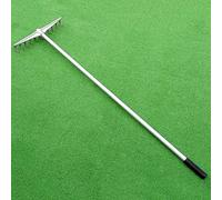 Rastrello, Rastrello for prato, rastrello for livellare il prato, rastrello for bunker di sabbia da golf, testa e asta interamente in alluminio, adatto for campi da golf da spiaggia, salto in alto e i