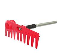 Rastrello, Rastrello for prato, rastrello for sabbia da golf, rastrello livellatore for prato, livellatore for erba da golf, dotato di manico da 39 pollici, livellatore for prato for terreno, terra, s