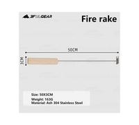 (Rastrello rotondo per fuoco) Accessori per stufe a legna 3F UL GEAR Borsa portaoggetti in rete isolante