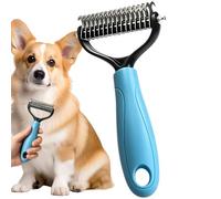 Rastrello Sottopelo Cani Strumento a Doppia Faccia per la Toelettatura e | Spazzola Sottopelo Per Il Salone, Il Momento Del Bagnetto, Animali Domestici, Gatti, Interno, Es