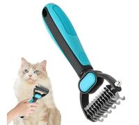 Rastrello Sottopelo per Cani | Spazzola-Pettine a Doppio Lato per Gatti | Strumento Per La Del Cane | per Uso Domestico, Cuccioli e Gattini