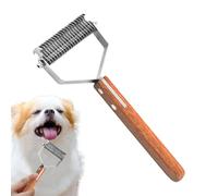 Rastrello Spazzola per cani contro la | Pettine double face per pulizia animale | Rastrello da toelettatura per animali - Per toelettatura domestica Soggiorno Bagno Cura Perdita di peli