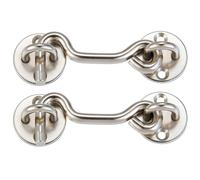 Raswik (2 Pack) 4"""" Privacy Hook and Eye Gate Latch Easy Lock for Slid