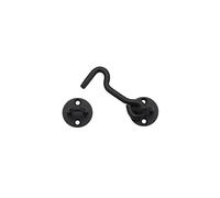 Raswik 4 Privacy Hook and Eye Latch Easy Lock for Barn Door Black