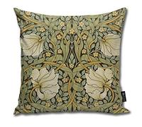 Rasyko William Morris Pimpernel - Federa per cuscino decorativa per la casa, stile vintage, per divano, letto, auto, 45,7 x 45,7 cm