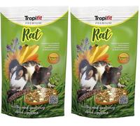 RAT 500g - Mangime completo per ratti con banane dolci, uva passa e carote (Confezione da 2)