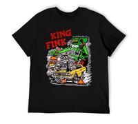 Rat Fink King Fink Men's Black T-Shirt Sizes S-2XL