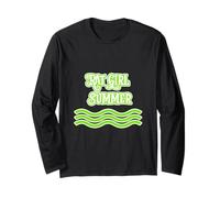 Rat Girl Summer Green con onde da spiaggia Maglia a Manica