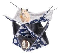 Rat Hammock, Three-layer Hammocks Large Rat Hammocks Set for Pet Hamster Cage Accessories Bedding for Small Animals