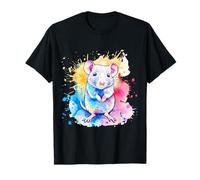 Rat Lover Colorful Ritratto Motivo Roditore Pet Cute Rat Proprietario Maglietta
