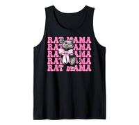 Rat Mama Rat Mom Mouse Festa della Mamma Rosa Coquette Bow Canotta