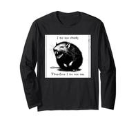 Rat Non Credo Pertanto Esistenzialismo inquietante Maglia a Manica