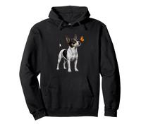Rat Terrier Farfalla Cute Dog Lover Felpa con Cappuccio